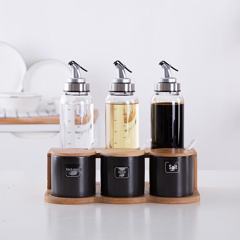 Qianxing Glass Seasoning & Oil Bottle Set
