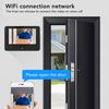 4.5in WiFi Smart Digital Door Viewer Night Vision Motion Detection Remote Monitoring Visual Doorbell for Home