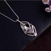 Rhombus Crystal Pendant Diamond Sweater Chain for Women - Korean Style Long Necklace, Autumn/Winter Light Luxury