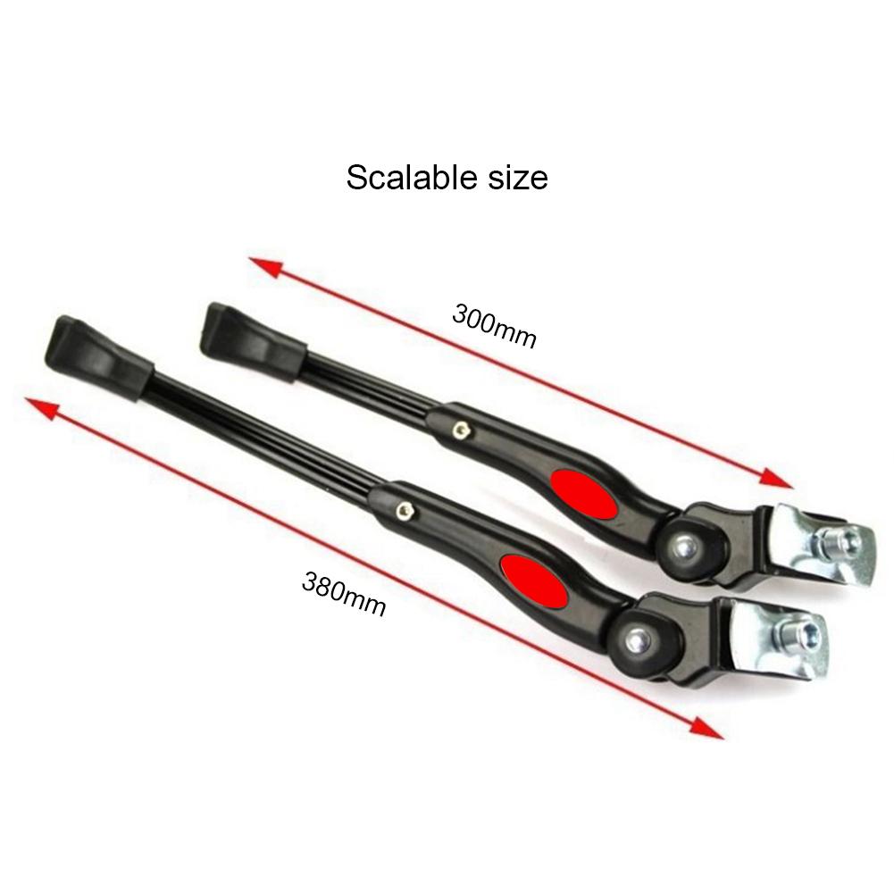 Parking Support Stand Adjustable Bicycle Kickstand Aluminum Alloy MTB Road Bicycle Side Rack Footrest for MTB/Snow/Folding Bike