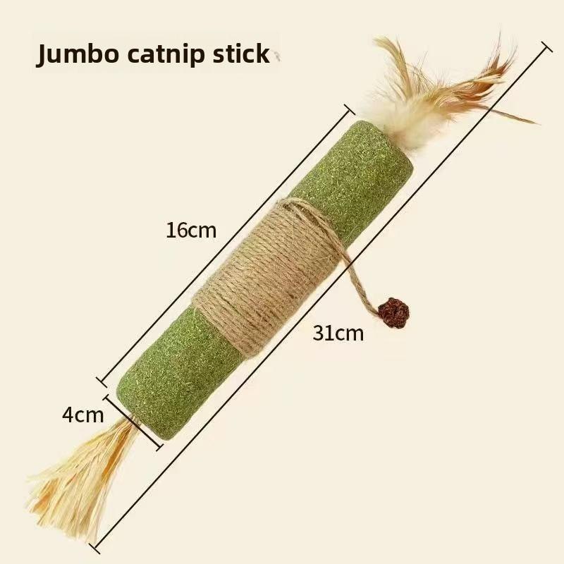 Supergroße Katzenspielzeuge mit Katzenminze zur Selbstunterhaltung und gegen Langeweile, langlebiges Holz, Tianhua Katzenminzebälle, Katzenangel, Katzenbeißstäbe