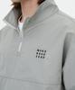 Mozmoz Easy Nylon Half Zip Light Grey