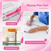 Popular Nurse Pen Set with Retractable Scroll and Badge Clip - Ideal Nurse's Day Gift with Light