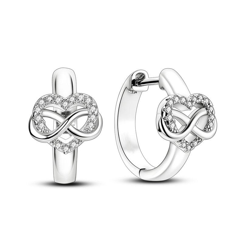 Silver Plated Hoop Earrings Moon Star Dreamcatcher Colored Zircon Fine Earring Jewelry Gift for Women
