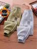Boys' Plus Velvet Thickened Loose Sweatpants - Autumn/Winter 2025 Fashion