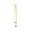 Charm Chain With White Zircons - Gold - D-071 25 Mm