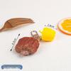 Miniature Food Keychain: Fruit, Vegetable & Beef DIY Backpack Pendant Toy