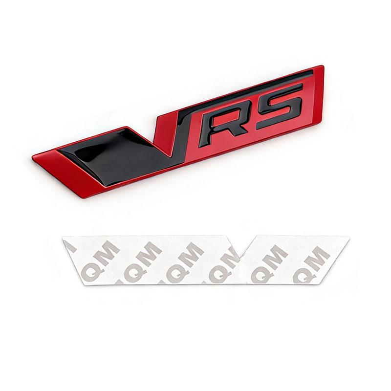 CXUX8 Car 3D Metal Logo Grill Trunk Emblem Badge Sticker Decals For Skoda VRS Octavia 1 2 3 5 Fabia Rapid Superb Kodiaq KAROQ 4x4 YETI