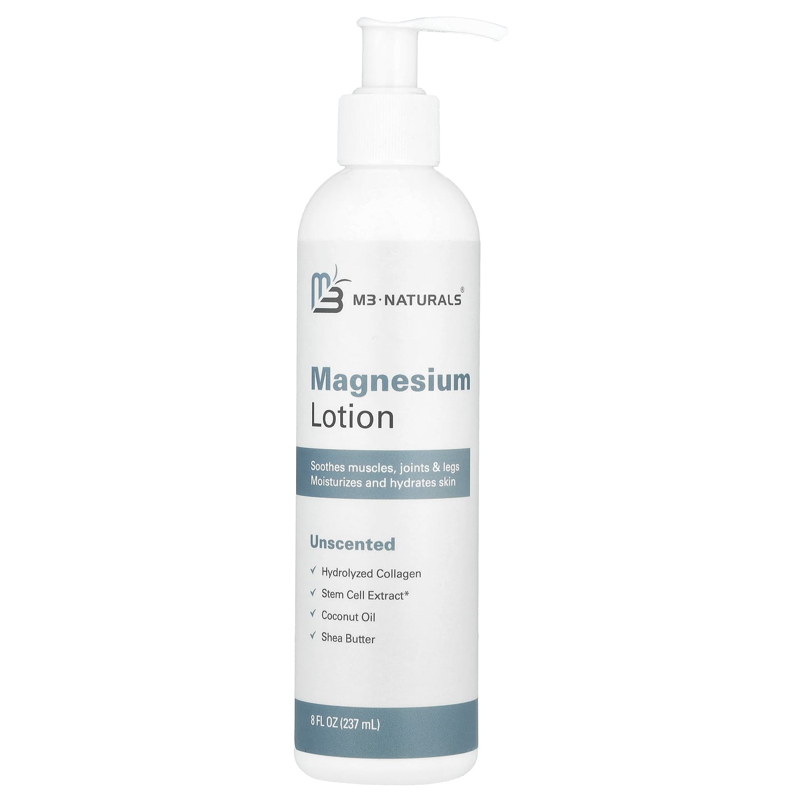 

M3 Naturals Лосьон с магнием, без запаха, 237 мл (8 жидких унций)