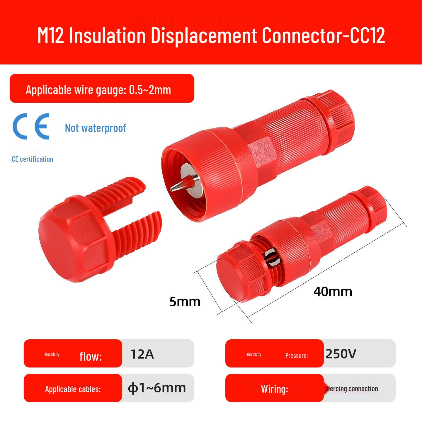 

Compact IP68 Waterproof Connector with Quick Wiring Terminal