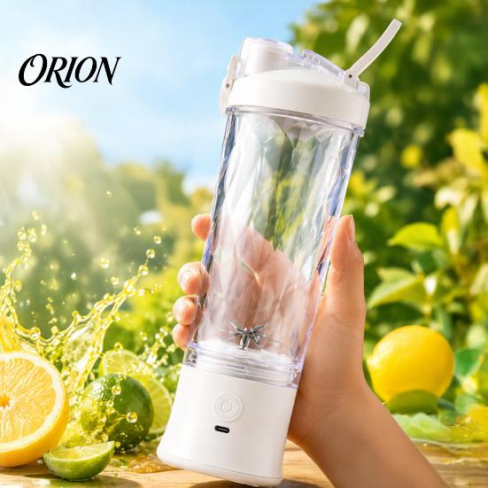 Rechargeable Electric Mixer for Office Lunch Portable Blender Cup, USB Fast Charging Personal Size Juicer, 600ml Capacity, Cordless Outdoor