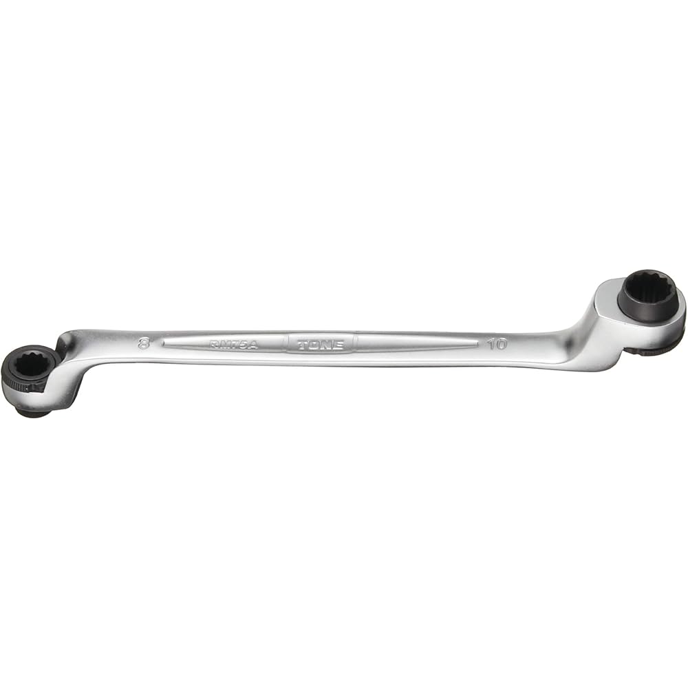 Tone 75 Degree Dual Head Ratchet Wrench Deep Hole Type RM75A-0810 8mm x 10mm
