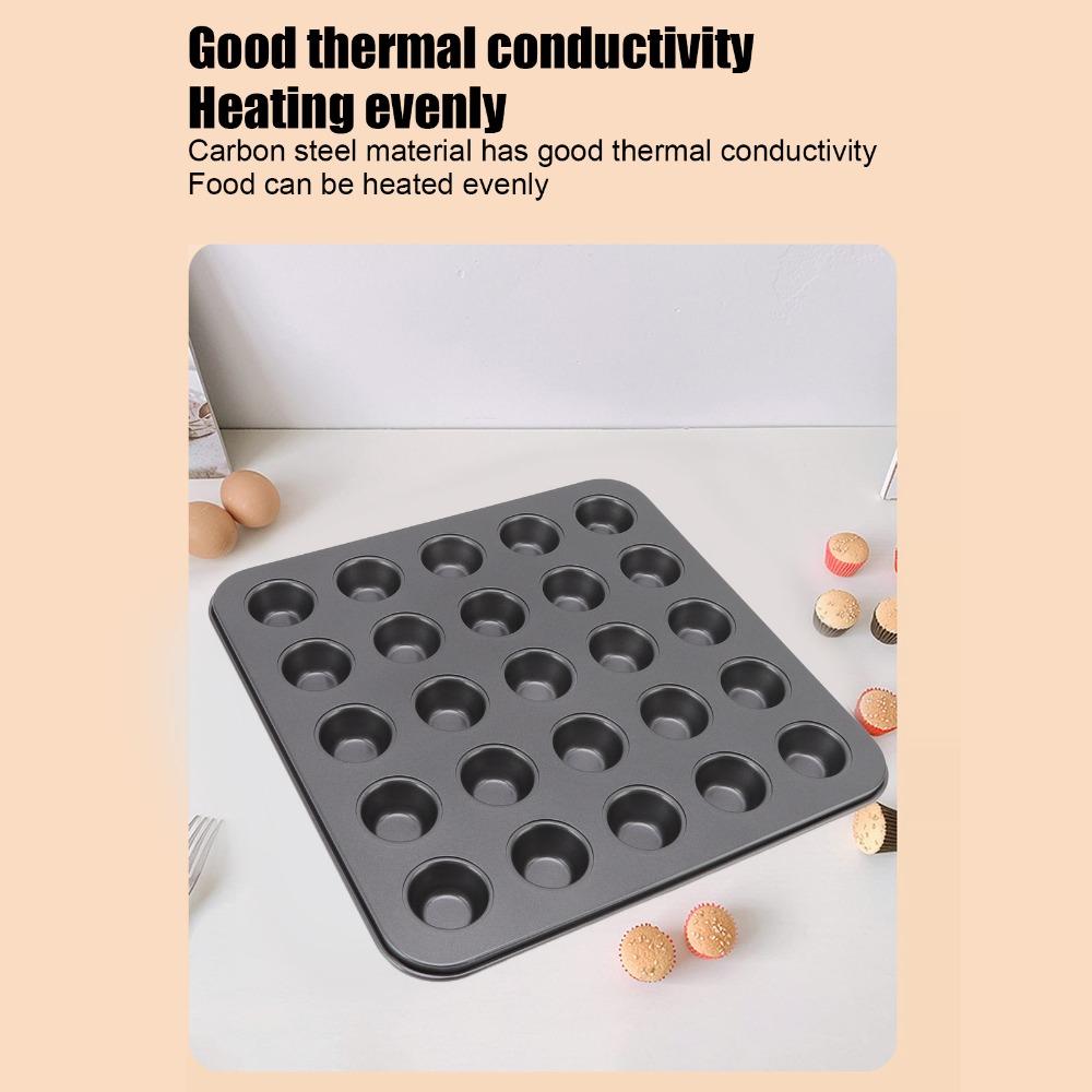 PTFE Nonstick Coating Mini Muffin Pan Carbon Steel Mini Tart Pan Baking Cakes Bread