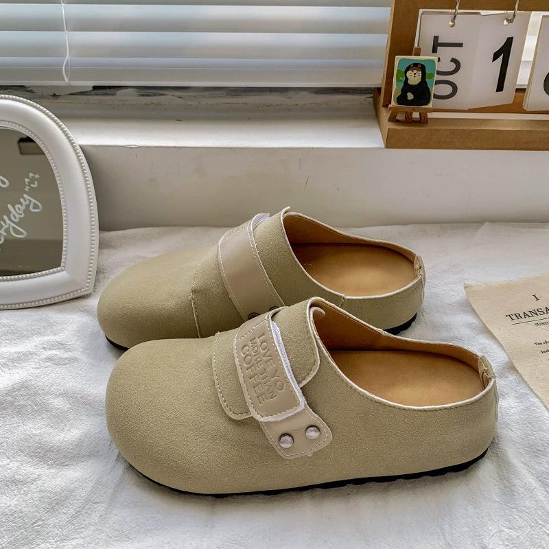 

Non-slip and comfortable Baotou Birkenstock women s shoes thick-soled half-drag 2025 super fire breathable lazy people pedal soft soles without tiring 35