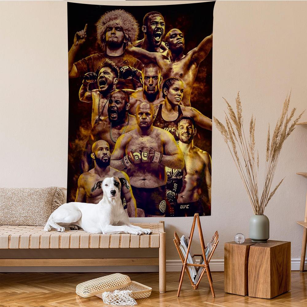 UFC Ultimate Fighting Championship Tapiz de Dibujos Animados Decoración del Hogar Hippie Bohemio Decoración Adivinación Decoración del Hogar