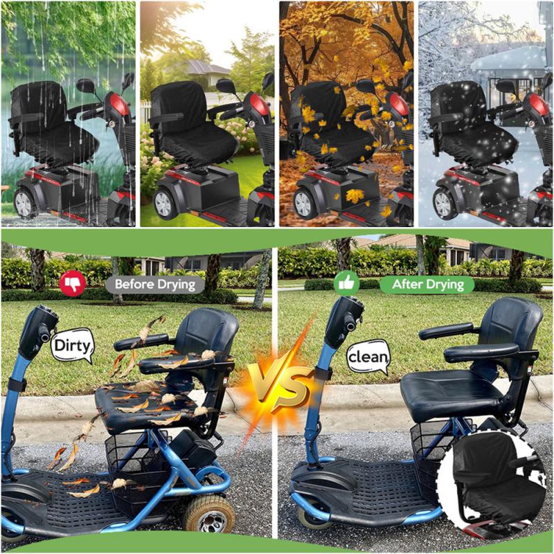 1 Stück Mobilitätsroller Elektrischer Rollstuhl Sitzbezug Rutschfest Wasserdicht Sonnenschutz Staubdicht Regenmantel Sitzschutzbezug