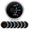 HD 52mm Boat Marine Trim Meter UP-DN Trim Tilt Indicator Meter 2 Inch Trim Gauge 7 Colors Backlight for Inboard Outboard Engine