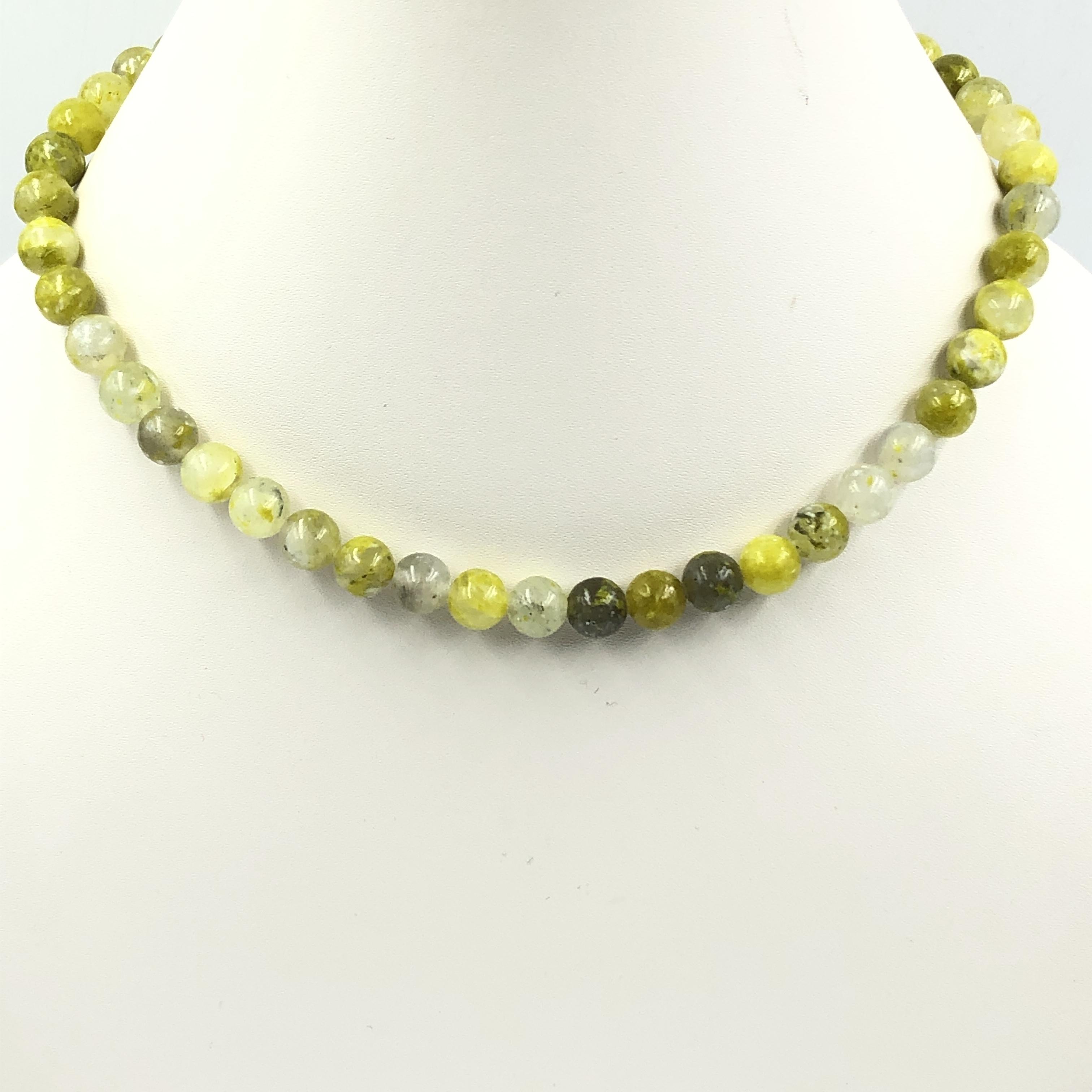 8 мм Натуральный Серпентин B Камень Круглые Бусины Ювелирные Изделия Ручной Работы Вечернее Ожерелье 17-20 Для Женщин 8BN-57