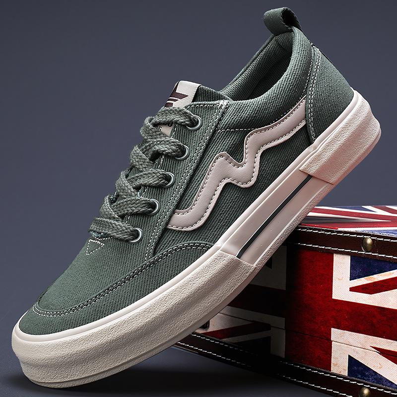 Spring New Mens Shoes Trendy Versatile Niche Trendy Design Sense Mens Canvas Shoes Retro Low Top Shoes