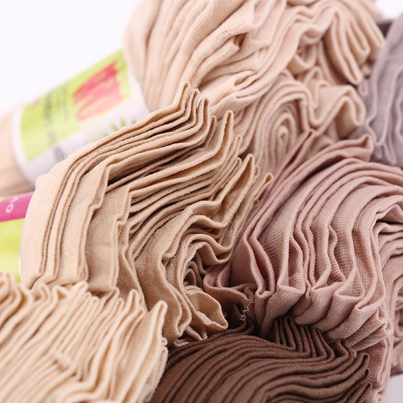 10 Pairs Women's High Elastic Thin Socks Lot Breathable Silk Seamless Socks Balck Beige Coffee