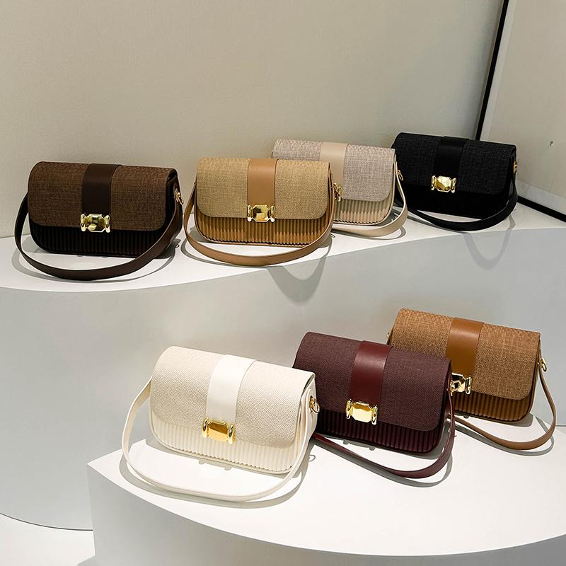 Women’s Fashion Shoulder Bag Crossbody Bag Soft PU Leather Handbag with Adjustable Strap Lightweight Casual Daily Commute All-match Solid Color Bag
