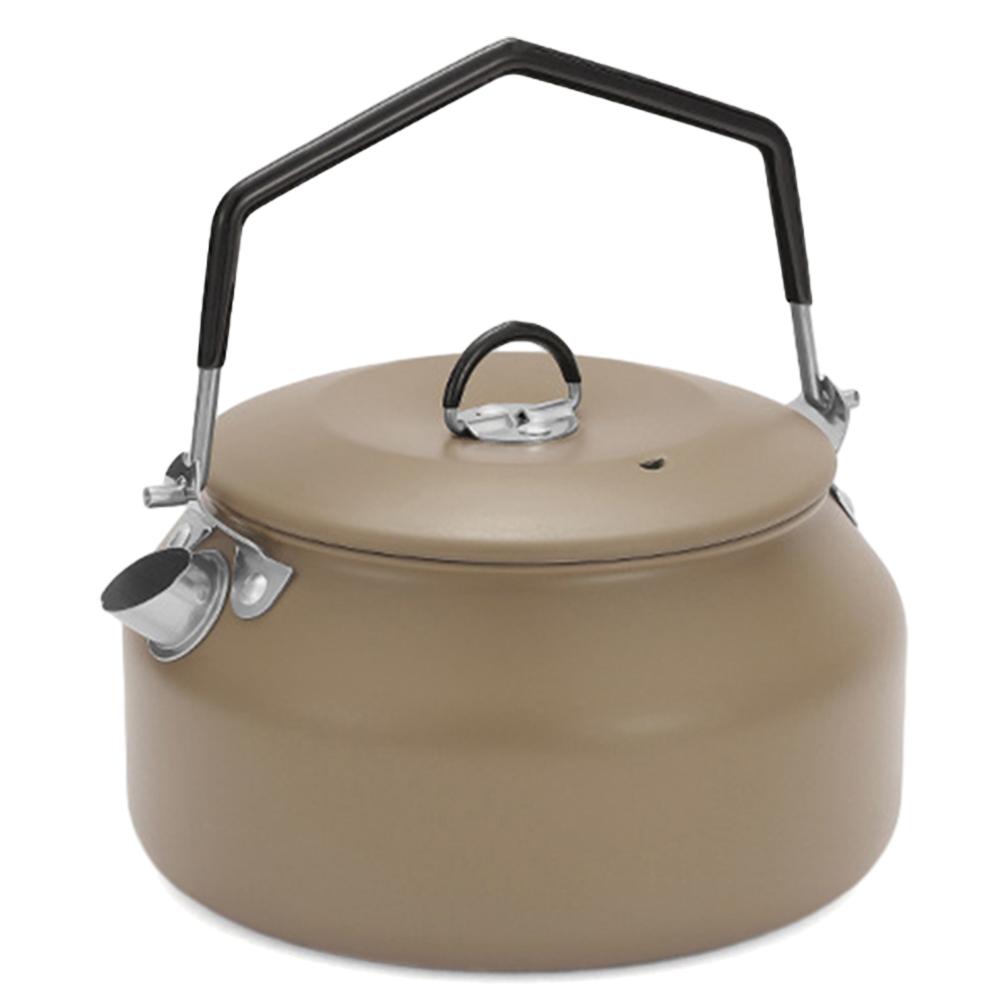 1L přenosná pískací konvice s rukojetí Varné varné konvice 304 Nerezová ocel pro venkovní cestování Kempování Vaření