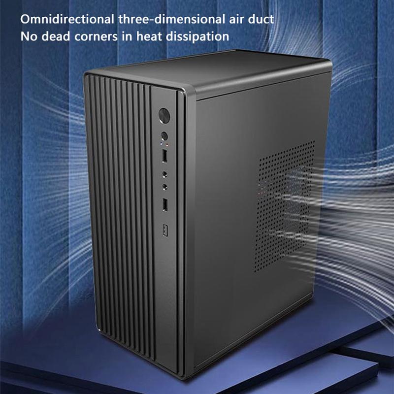 Mini Diy Computer Case For M-Atx/Itx Motherboard Atx Power Supply 240Mm Graphic Card Length Gpu 80Mm Air Cooling Fans