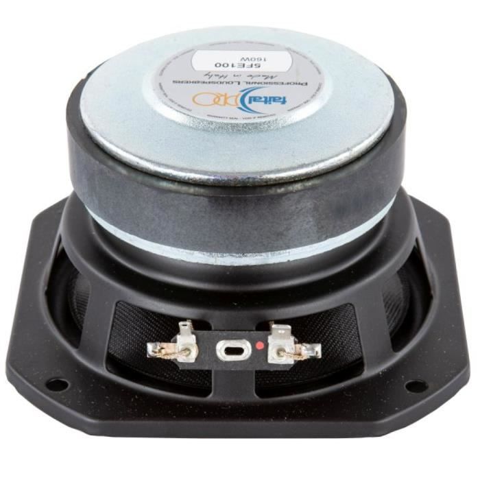1 WOOFER FAITAL PRO 5FE100 haut-parleur 8 ohms 13 cm 130 mm 5" 80 watt rms et 160 watt max pour maison sensibilité 88 db, 1 pièce