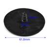 Floor Mat Clips 4Pcs Black Easy To Install Fixed Car Carpet