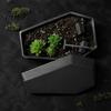 Small Tombstone Decorations Gothic Casket Flower Pot, Include And Rake Accessories, Decorative Set Unique 3D Printed Plant Container for Halloween