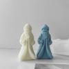 Santa Silicone Mold DIY Crafts Plasters Mold Scented Candle Mold DIY Table Ornament Mould Epoxy Resin Mold Nonstick