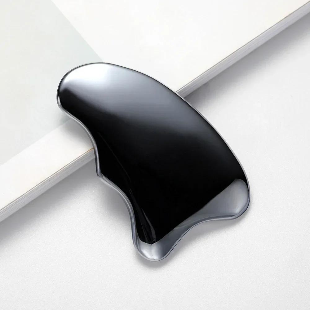 Терагерцовый инструмент для массажа Гуаша, натуральный нефритовый массажер для лица Гуаша, скребок для лица, шеи, тела, спа, красота, скраб