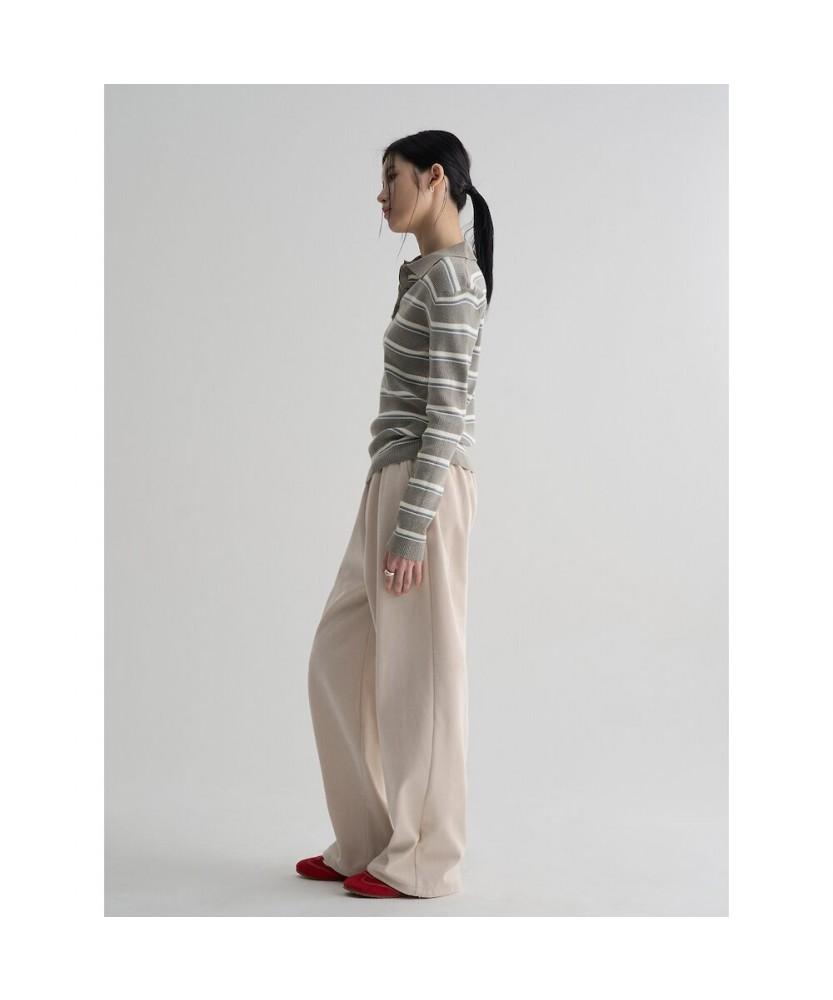 8SECONDS Corduroy Elastic Pants Ivory