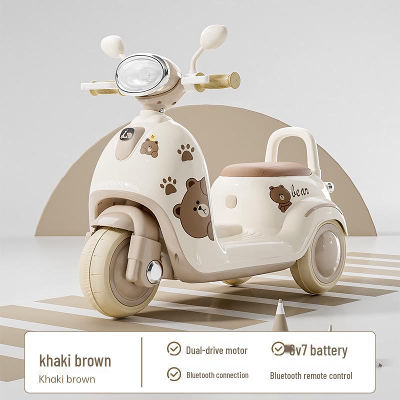 Children's Electric Ride-On Tricycle: Battery-Powered Motorcycle Toy with Remote Control for Boys and Girls
