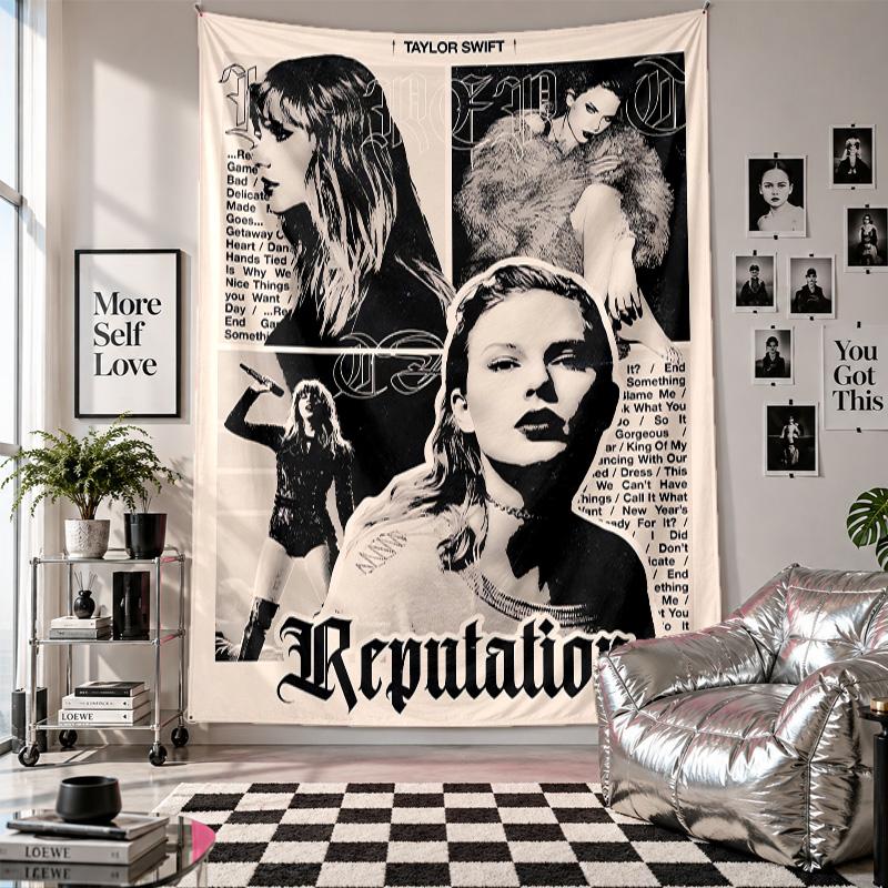 Wall TapestryTaylor Swift Art Hanging Cloth Decorative Background Cover for Room Decoration