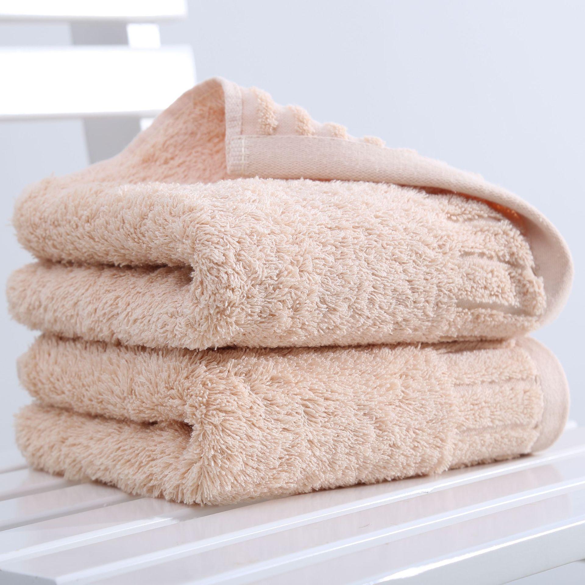 Towel Pure Cotton Long Lint Cotton Thickened Adult Face Wash Towel Plush and Absorb Water Durable Durable Useful 75*35cm