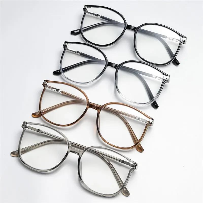 Ultra Light  Anti Blue Light Eyewear New Fashionable Large Frame Presbyopia Glasses Men Women Reading Glasses Casual Eyeglasses