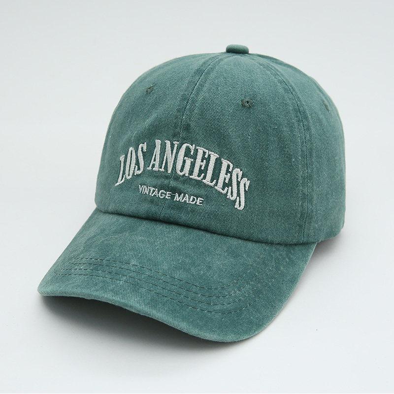 Washed Baseball Cap Women's Retro Old Deep Top Denim Hat Peaked Cap New Versatile Soft Top Hat Men