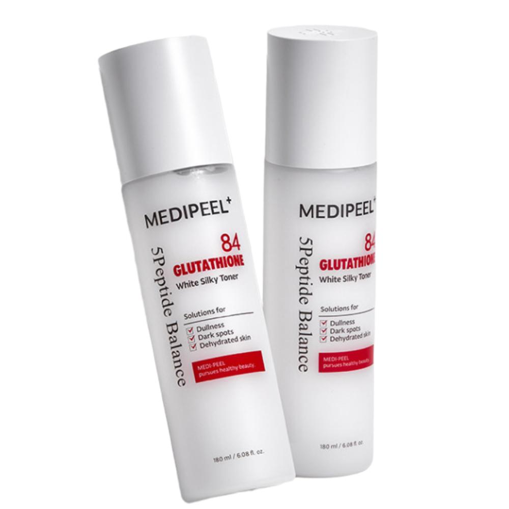 MEDI-PEEL Tonico Bio-Intenso Glutatione Bianco Setoso 180ml - Tonico Illuminante e Idratante Premium per una Pelle Radiosa, Uniforme e Setosa