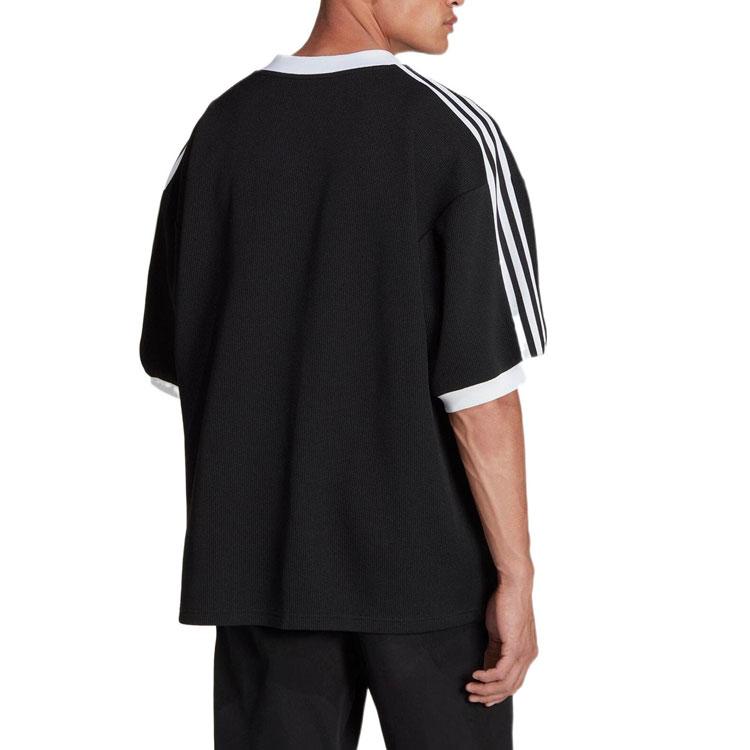 adidas T Shirts Men's Black V Neck Moderate Straight Fit HF4071-