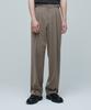 Side Adjust Two-Tuck Wide Slacks [Dusty Beige]