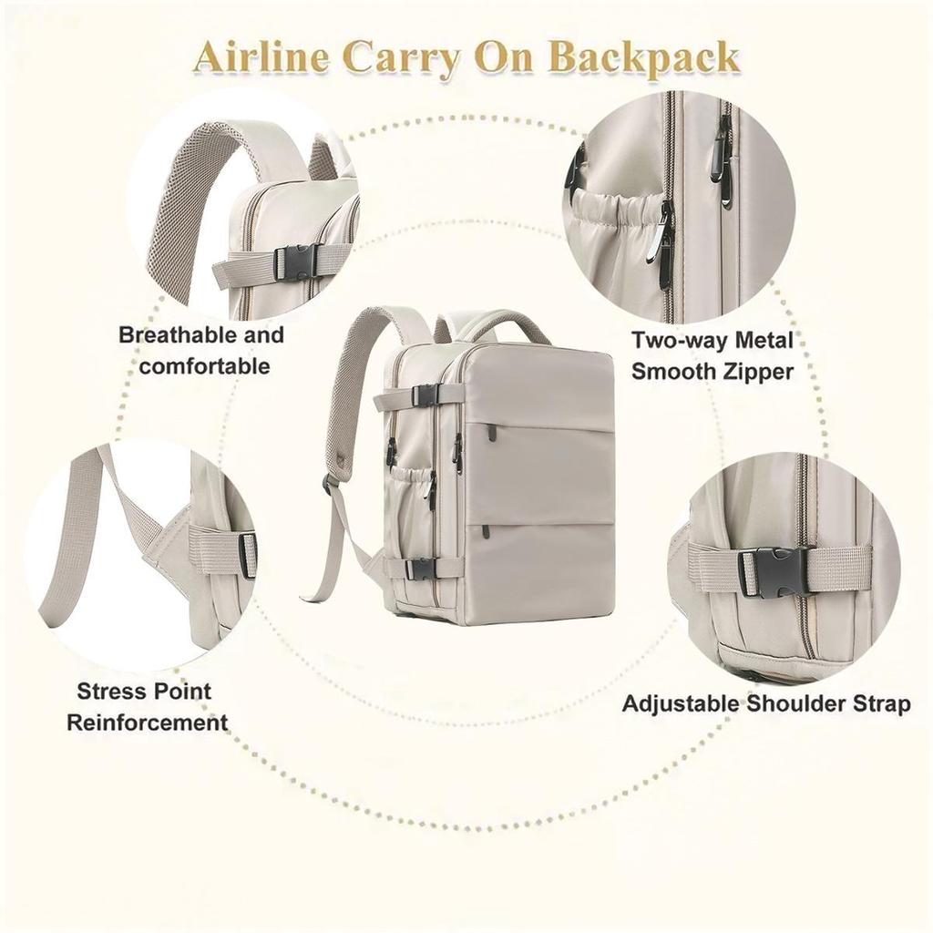 Feihong Multipurpose Waterproof Business Travel Backpack with Dry/Wet Separation and Large Capacity
