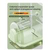 Bain d'oiseaux suspendu transparent circulation d'eau automatique bain douche pour oiseaux facile à nettoyer design peu encombrant accessoire de cage à oiseaux