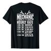 T-Shirt Mechaniker Stundenlohn Lustiger Mechaniker