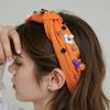 Soft Fabric Halloween Headpiece Pumpkin Witch Bat Theme For Multi Role Costume Transformations Cosplay Headband