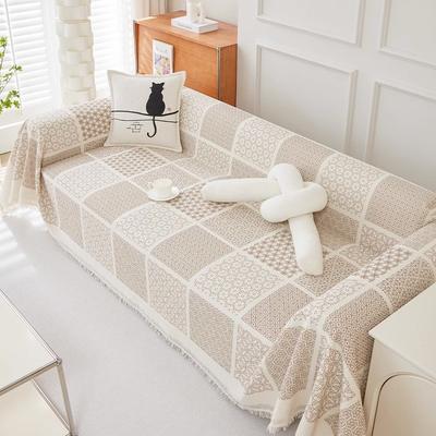 Cotton Linen Sofa Cover Full Cover Sandhair Towel Dustproof Sofa Cover One-piece Sofa Cushion