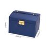 3 Layer Portable Travel Jewelry for case Jewelry Storage Box Organizer with Lock