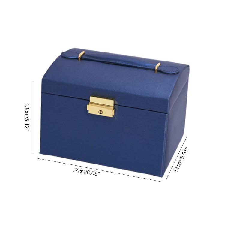 3 Layer Portable Travel Jewelry for case Jewelry Storage Box Organizer with Lock