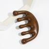 1PC Wooden Massage Comb Meridian Head 5 Teeth Sandalwood