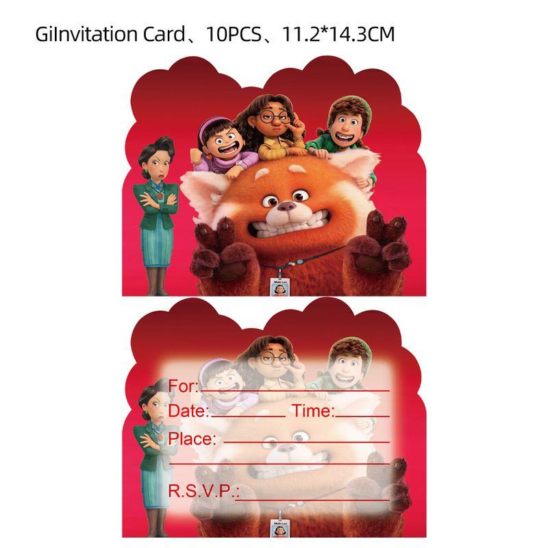 Rote Geburtstagsparty Cartoon Dekorationen Banner Kuchenaufsatz Ballon Set